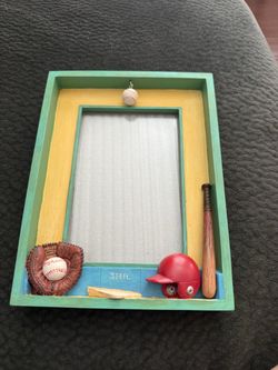 Baseball Picture Frame by Russ 4w by 6in picture fits