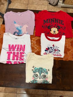Lot of 5 Girls Graphic T-Shirts