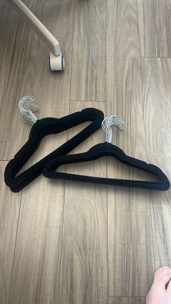 20+ Black Velvet Youth Hangers 14”