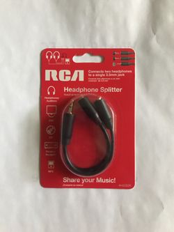 RCA headphone splitter