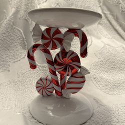 Bath & body Works candy cane candle holder
