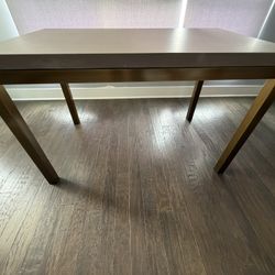 Crate & Barrel Parsons Concrete Table / Desk (48” x 28”) – Modern