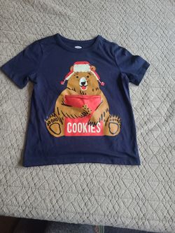 5T Bear Shirt with  Cookie Pouch
