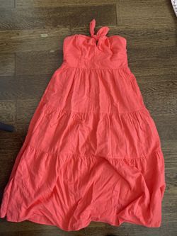 Peachy Color Flowy Dress
