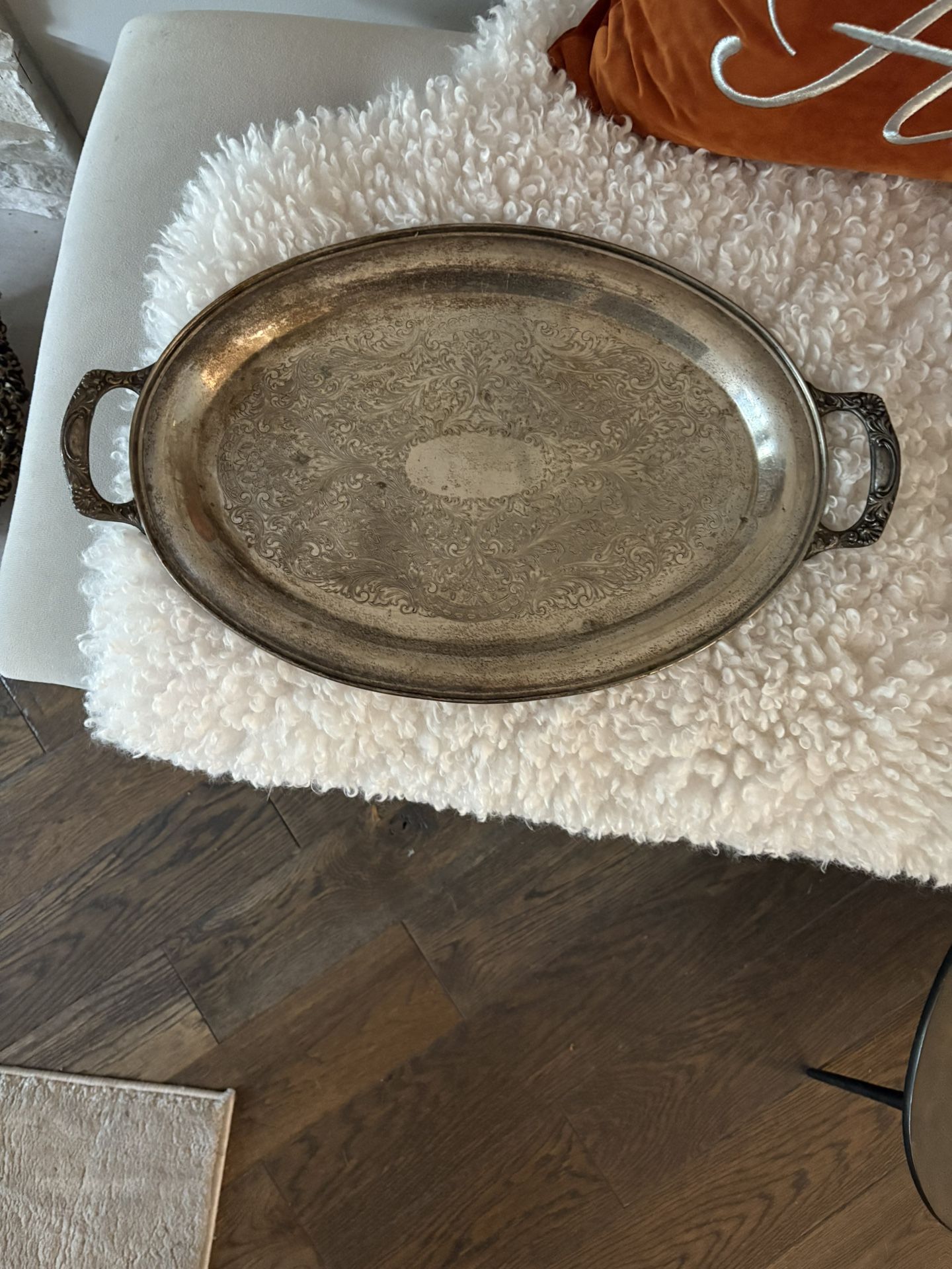 Sterling Silver Oval Tray