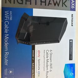 Netgear Nighthawk AX6 Modem/router combo