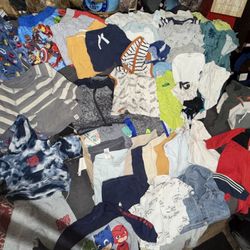 53 pcs Preowned baby boys clothing from 0-12 months all in great condition located off lake mead & Simmons Area Asking $25 For All
