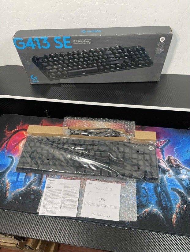 New Logitech G413 SE Full-Size Mechanical Gaming Keyboard - Backlit Keyboard W/ Tactile Mechanical Switches, Anti-Ghosting, Compatible W/ Windows, mac