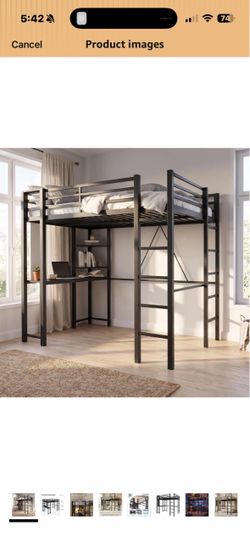 full size loft bed READ DESCRIPTION