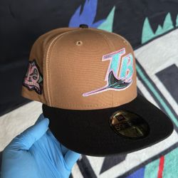 Tampa Bay Rays Cap City Exclusive New Era Fitted Hat Size 7