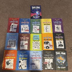Diary Of A Wimpy Kid Books/Dog Man Books