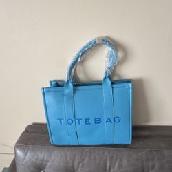 🔷 Blue Everyday Tote Bag – Minimal & Stylish Carry-All