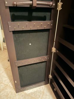 Wall Stand Jewelry  4"D x 14.5"W x 42.5"H