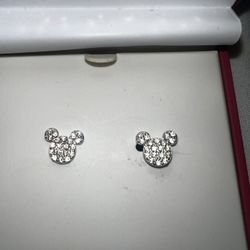 Mickey Mouse Sterling Silver Earrings
