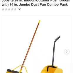  24 IN PUSHBROOM + ANGLE BROOM COMBO