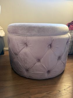 Pink Shoe Storage Ottoman