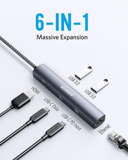 Anker 543 USB-C Hub (6-in-1, Slim)