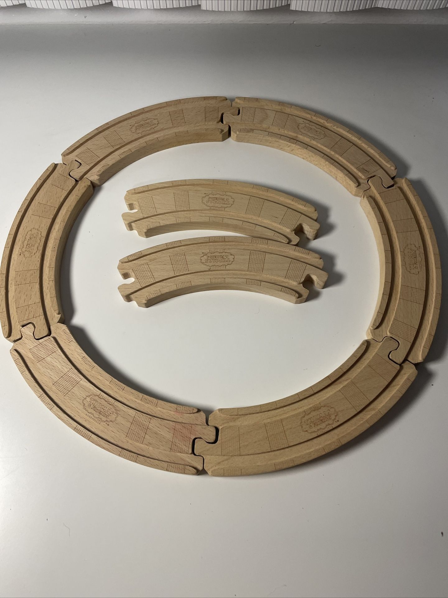 Thomas & Friends Wooden Railway Train Track Lot of 8 Pieces Curved One Sided