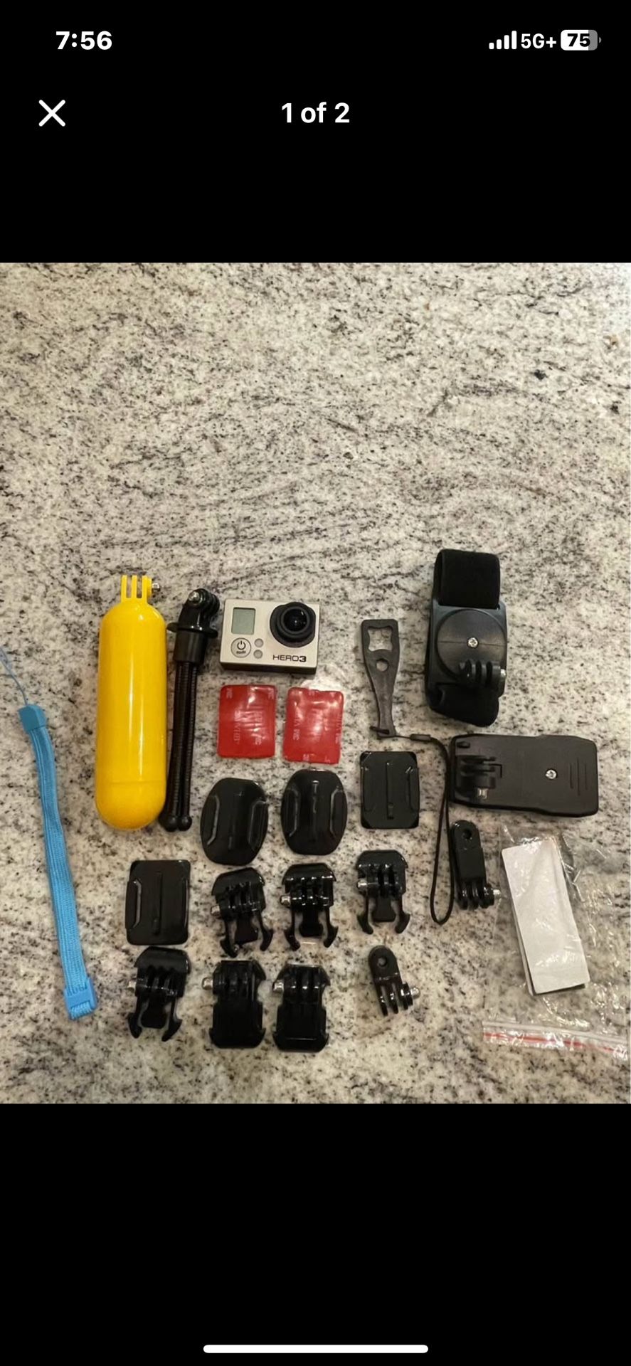 GoPro Hero 3 With A Lot Of Attachments
