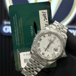 Rolex Datejust 41MM White Roman Dial 2021