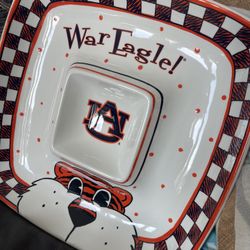 Auburn Chips and Dip Tray