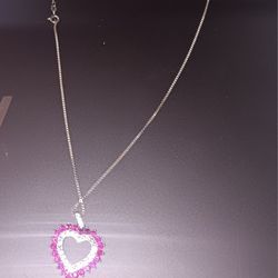 Heart Shape Lab Diamond Necklace 
