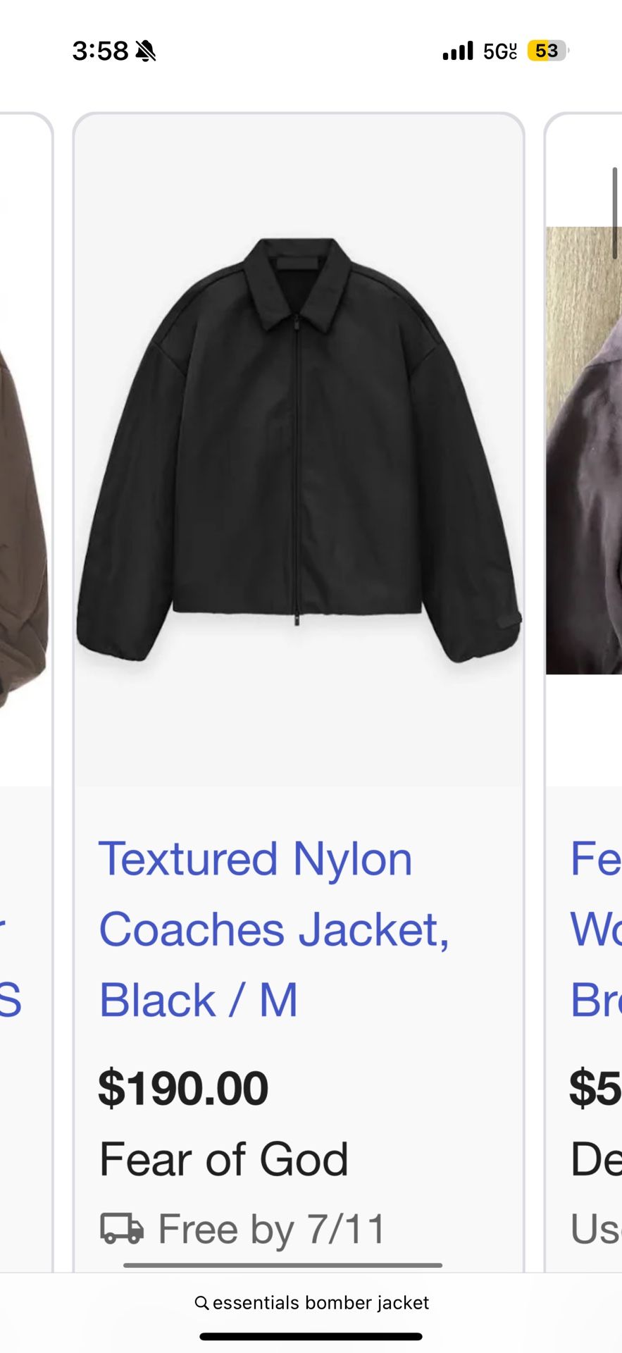 essentials jacket