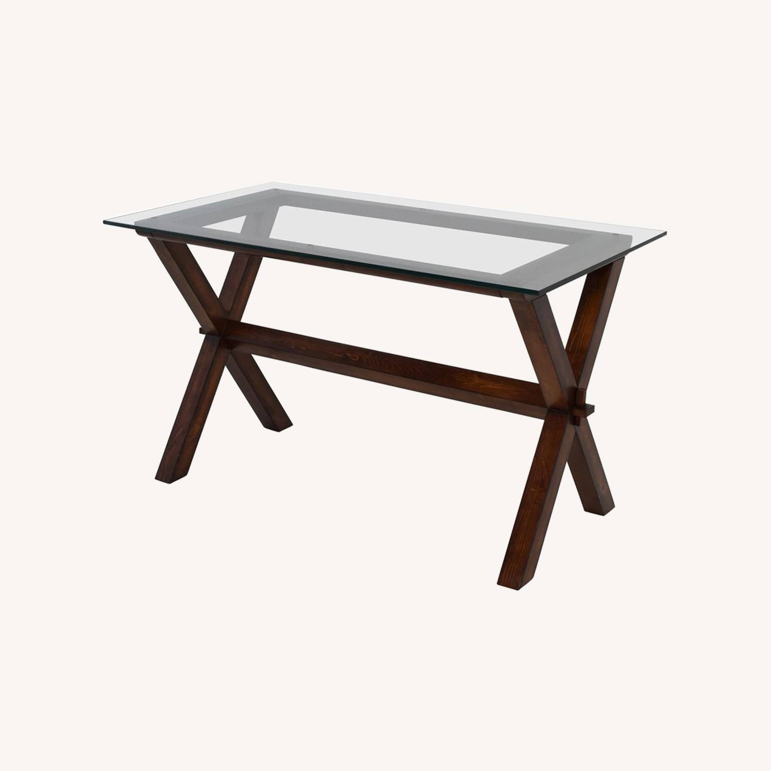 Pottery Barn Glass Desk 