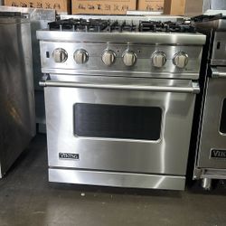 Viking 30”Wide Gas Range Stove Stainless Steel 4Burners 