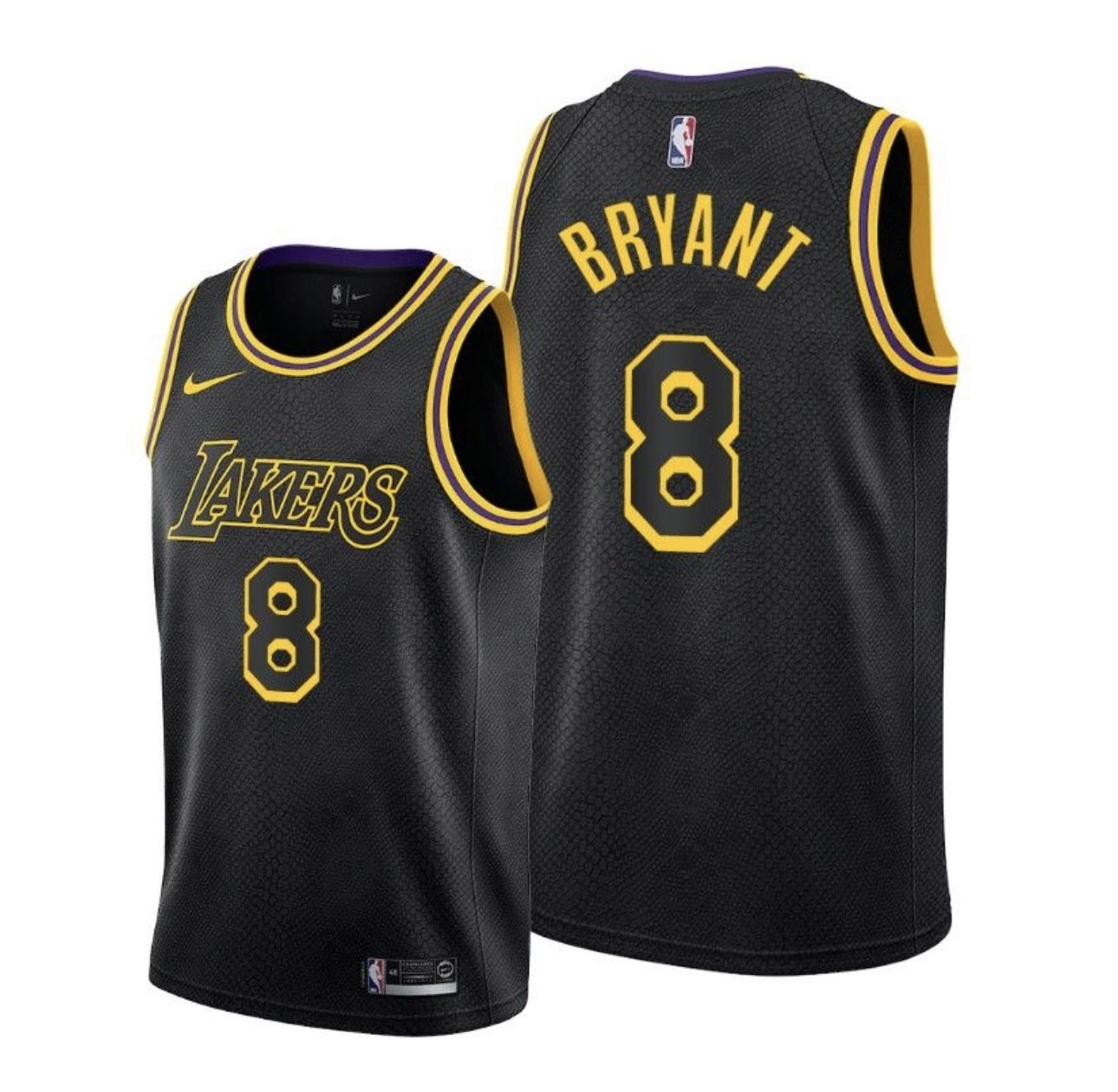 Men Kobe Bryant #8 Black Mamba Lakers Honors Kobe