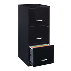 File cabinet 3 drawers | all drawers open | no key