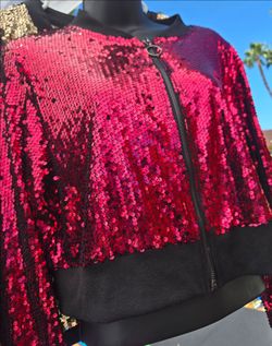 Red sequin jacket size M