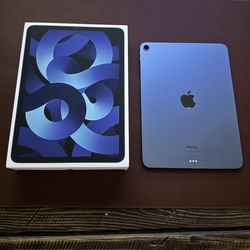 iPad Air 5th Generation, Blue, WiFi, 256GB, 2 Years AppleCare 