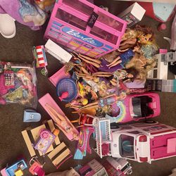 Barbies, Barbie Car- Barbie Ambulance-Barbie Closet And So Much More We