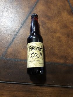 Vintage bottle of fukola Cola soda