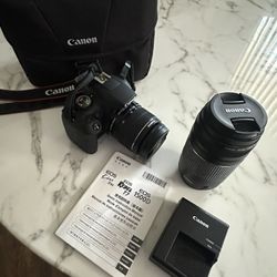 Canon EOS Rebel T7 Camera With Bag & Extra Lens(300$OrBestOffer!!)