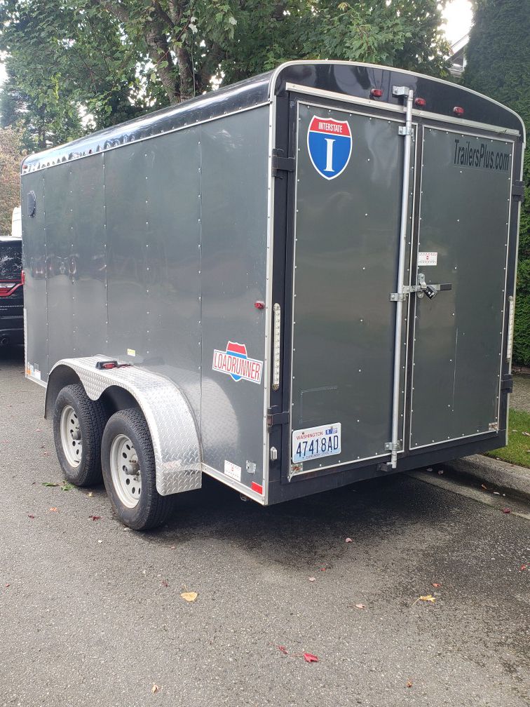 12x6 Interstate double axel enclosed cargo trailer