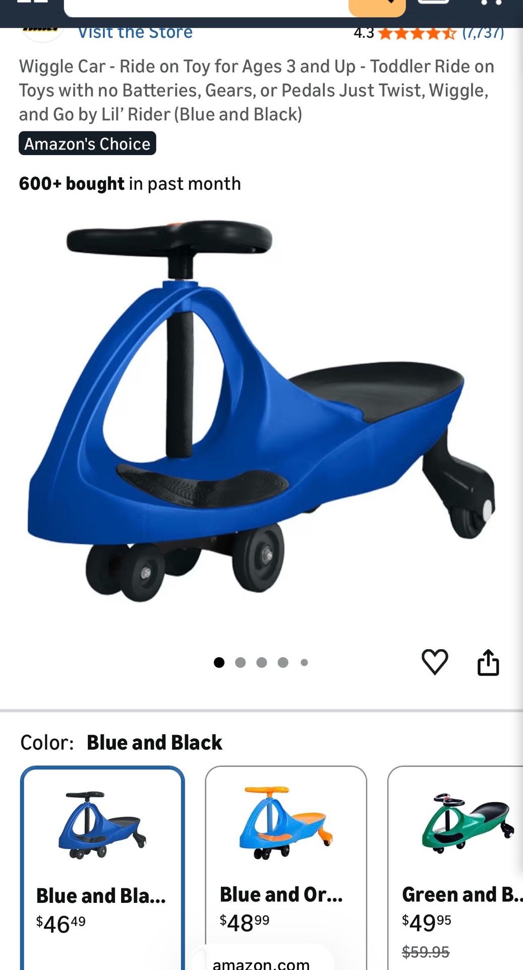 Wiggle Car Ride on Scooter