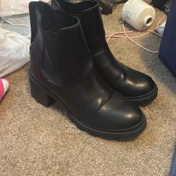 black boots