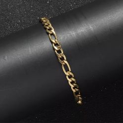18k Gold Men’s Fígaro Chain Bracelet 