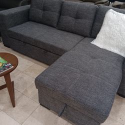 *Now Available*---Monaco Adjustable Fabric Sleeper Sofa---Delivery And Easy Financing Available🤝