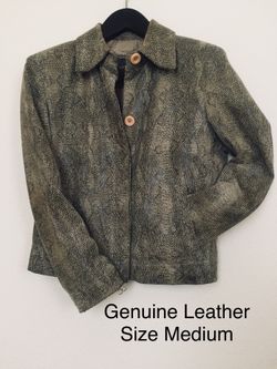 Genuine suede leather jacket from Europe - Women Size Medium
