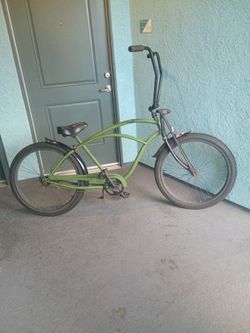 Green Beach Cruiser Bicycle