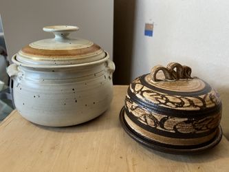 Bean Pot and Butter Crock