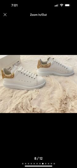 Alexander McQueen White / Gold Women’s Size 35