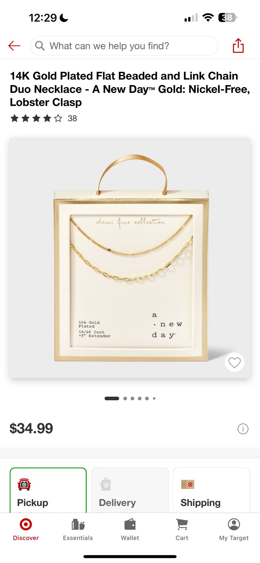 Gold Plated Chain Set