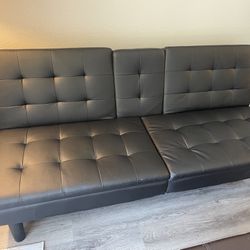 Black Convertible Couch