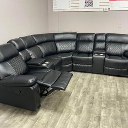 Brand New Leather Recliner Sofa & Loveseat  