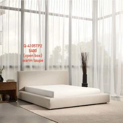 Silk&snow Queen size Aire Storage Bed Frame(warm taupe)