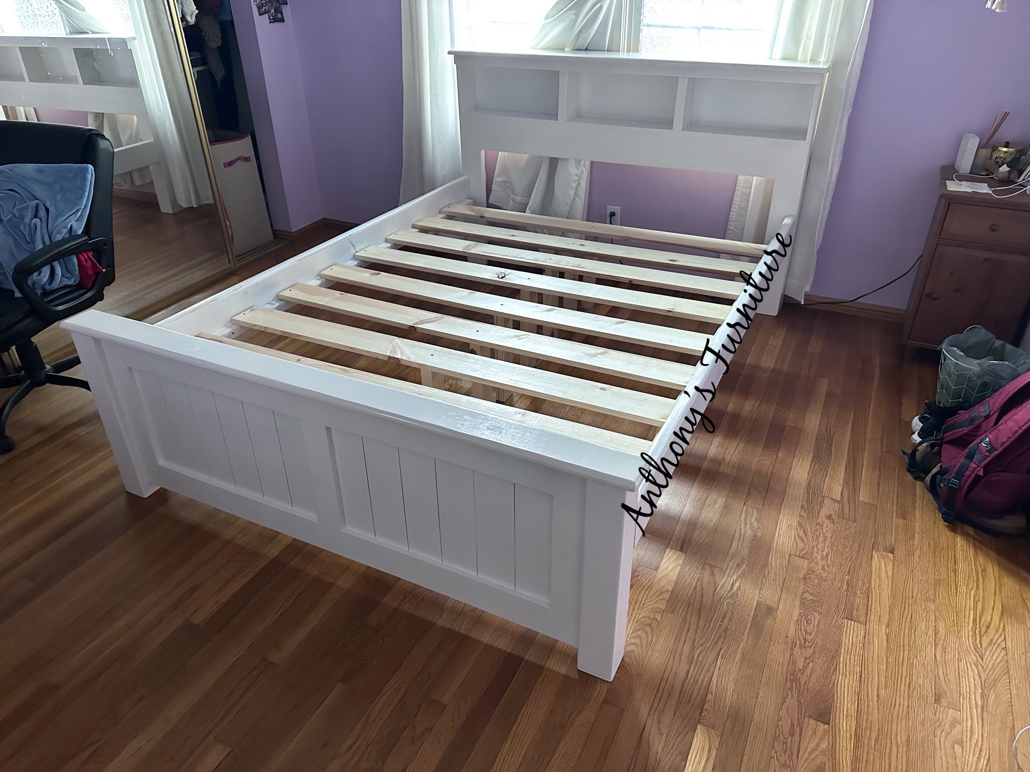 White Queen Bed Frame 